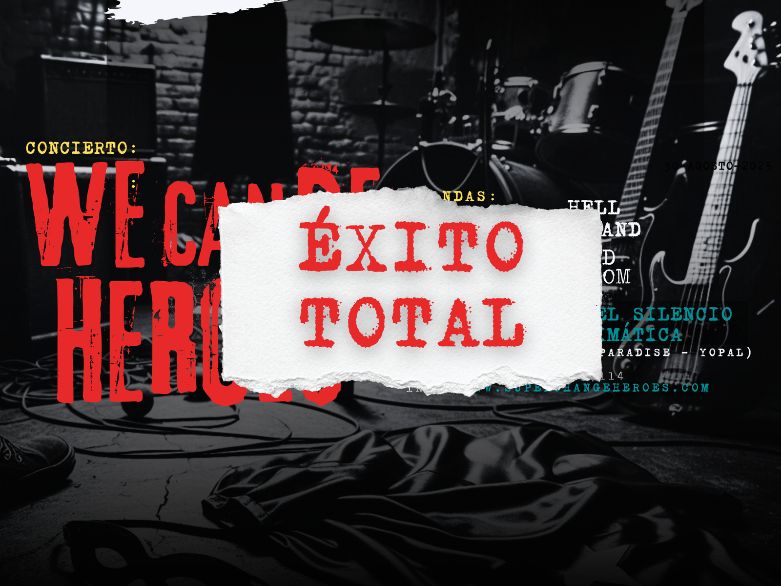 ¡ÉXITO TOTAL! We Can Be Heroes encendió a Yopal con sonidos contra la crisis climática