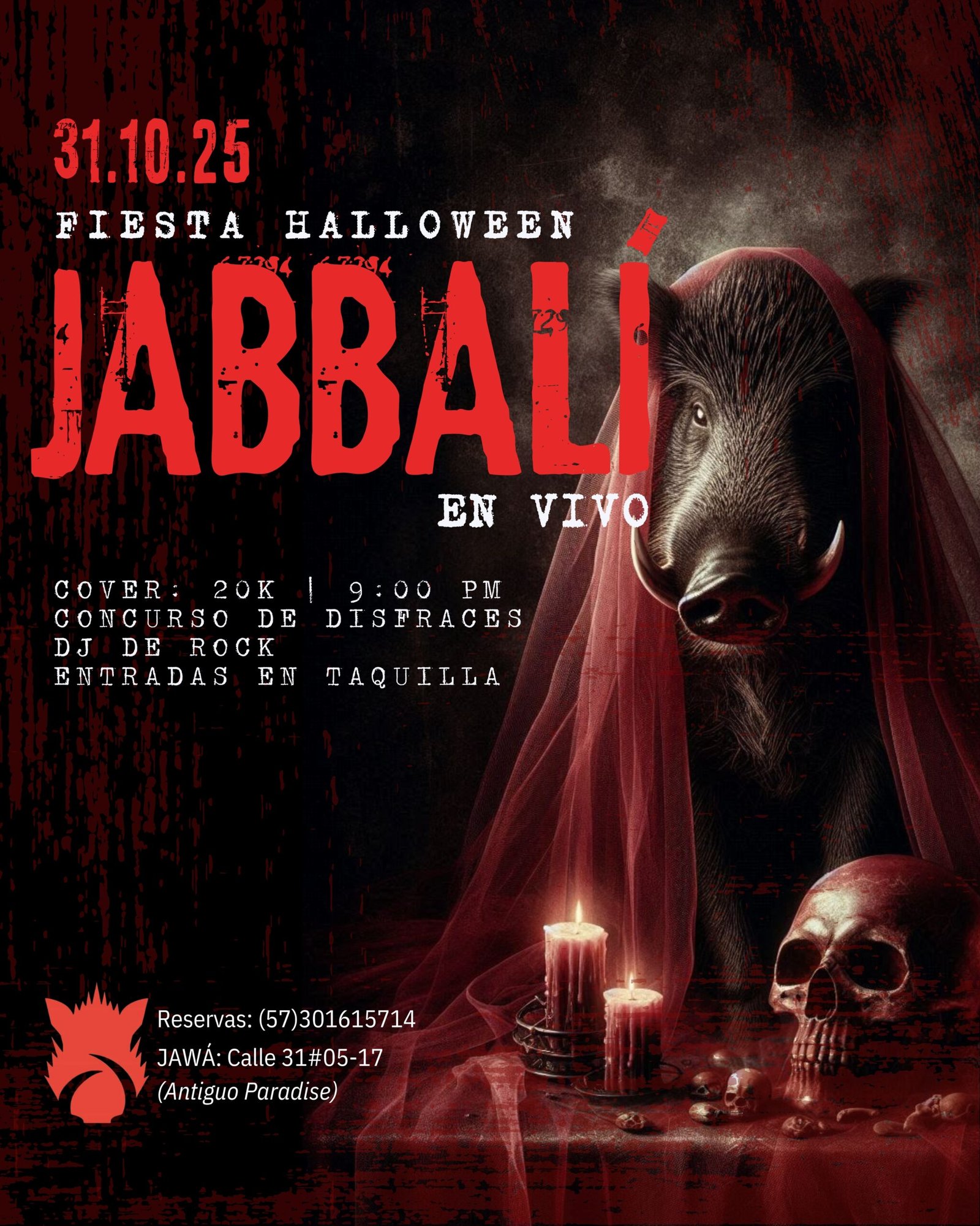 Jabbalí celebra Halloween en Yopal