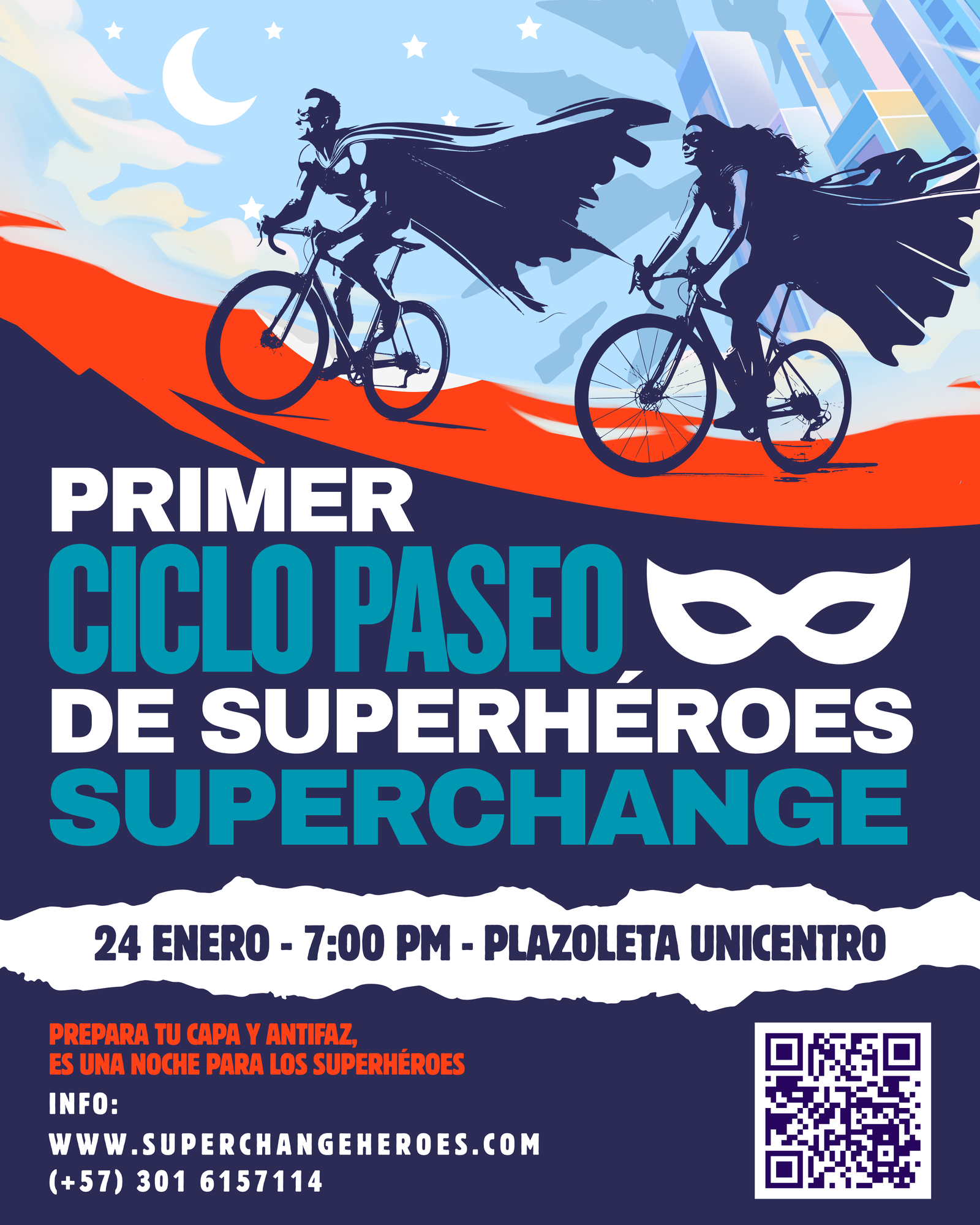 Primer CicloPaseo Nocturno SuperChange